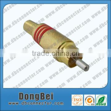 Gold Plated RCA Pin Connector To BNC Terminal Connector