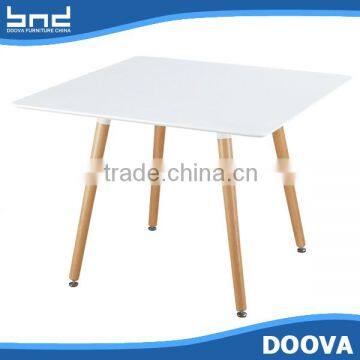 All-purpose cheap wood legs table MDF dining table