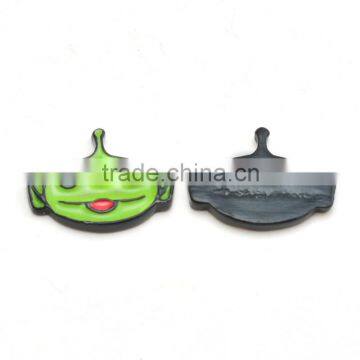 200 pcs green oval carton smile design zinc alloy enamel pendant charms DIY jewelry accessories