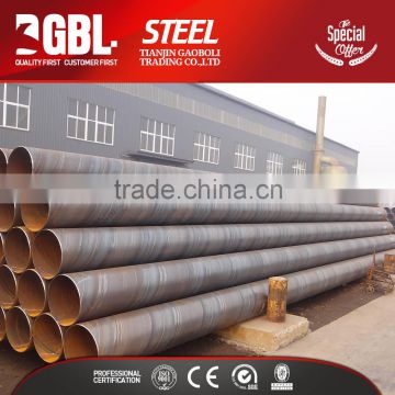 best price welded spiral steel tubing/ERW WELDED Carbon Black Ms Pipe Price Per Kg