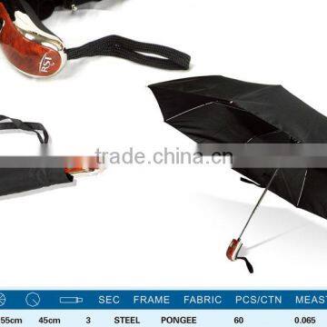 funny golf umbrella 3 fold automatically multi-color golf umbrella wholesale manufacturers