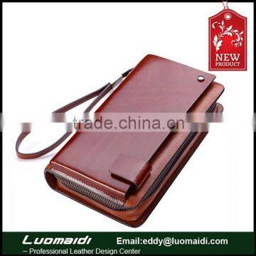 Business men handbag genuine leather men wallet with large capacity