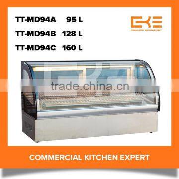 2016 Fast Food Equipment Glass Warmer Showcase Hot Food Display Case