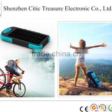 Big capacity durable solar charger solar mobile phone power bank