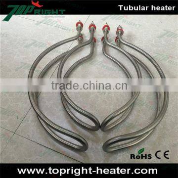 Topright made high power 380v electric spiral coil immersion tubular heating element