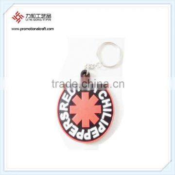 Hot Sale Pepper Music Rubber Keychain Manufaturers