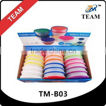 TM-B03 food storage box foldable storage bowl plastic storage bin