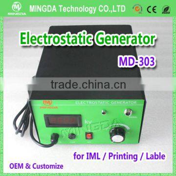 Industrial electrostatic flocking machine , MINGDA MD-303 static voltage generator