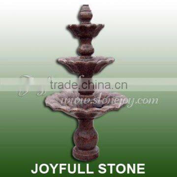 Polished Red Granite Garden Fountains