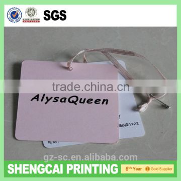 Cheap price custom printed paper clothing hang tag