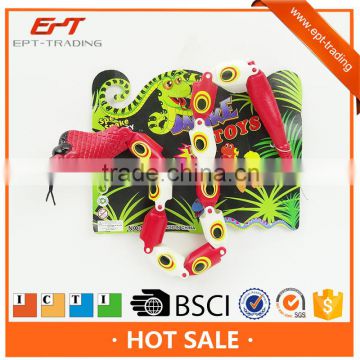 Plastic colorful toy snake for kids