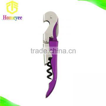 China manufacturer wholesale promotional screwpull purple wine opener