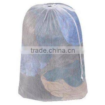 2016 New Arrival Drawstring Closure Mesh Laundry Bag with Carry Handle