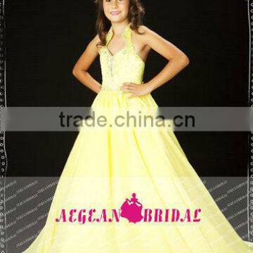 StyleMW0170 New Arrival Organza Crystal Little Girls Ball Gown Pegeant Dress