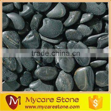 wholesale 3-5cm black polished pebble stone