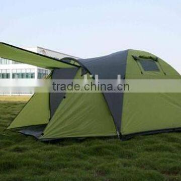 Fast open camping tent with vestibule, outdoor tent for 5-6 persons