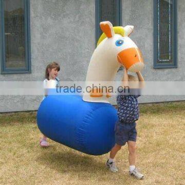 7.5mWx9mLx3mH Fun Derby Inflatable Pony Hops Race Track Outdoor Inflatable Race Games photo-4