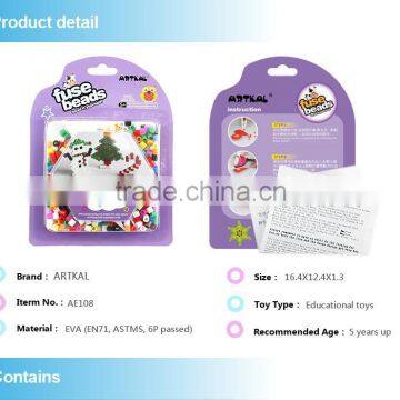 Diy Educational Toys Children Funny Puzzle Hot Selling Non-toxic Eco-friendly Plastic 5mm Artkal Fuse Beads AE108 photo-2