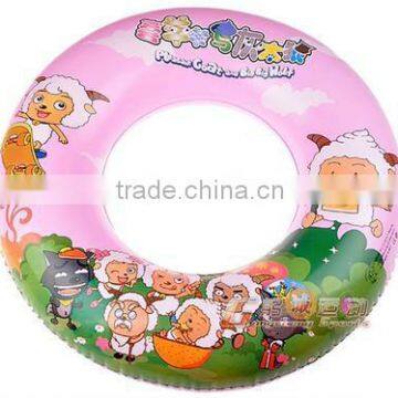 Pleasant goat and grey wolf class PVC inflatable swim ring