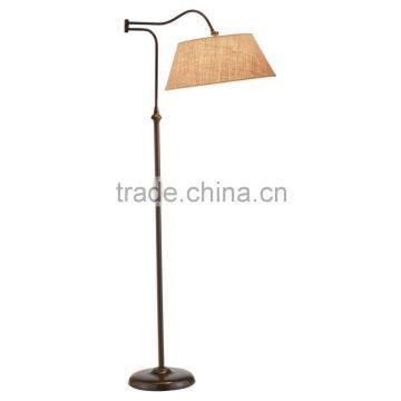 2017 hotel decorative bronze floor lamp with brown linen shade good for inn decor high end