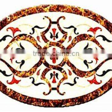 Marble flooring patterns , Marble medallions, Stone Inlay Flooring Tile Medallions