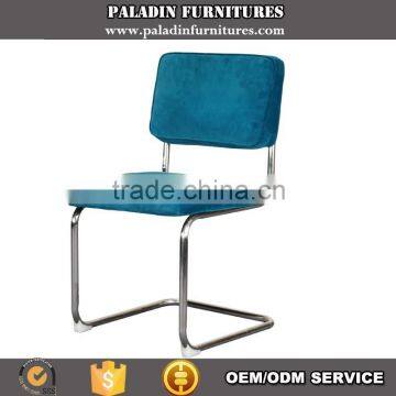 Wholesale Stainless Steel blue velvet dining chairs