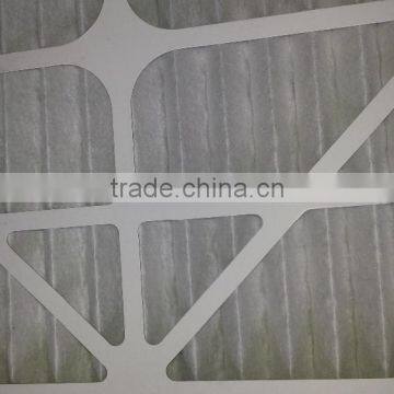 Cardboard Frame Pleated Wire Mesh Disposable Panel Pre Air Filter Made in China photo-2