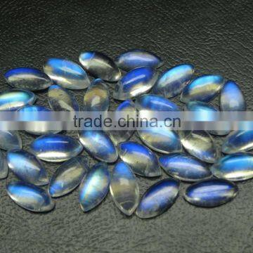 Aaa Very Nice Quality Gorgeous Rainbow Moonstone Smooth Marquise Shape photo-2