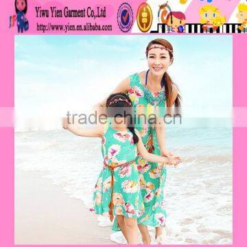 2015 Summer Beach Family Dress Mommy And Daughter Family Dress