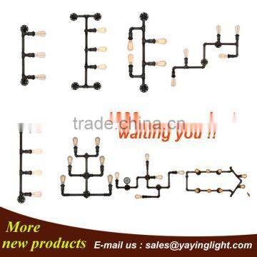 Industrial Retro American Country Wrought Iron Chandelier, Restaurant Bar Chandelier