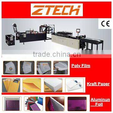 Automatic air bubble film/kraft paper/poly film bubble envelope making machine