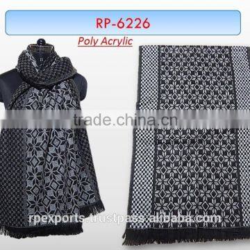 poly acrylic soft and warm scarf