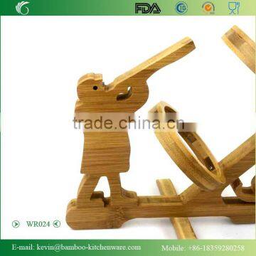 WR024/ 2015 Home Decor Wooden Wine Rack Wood Single Bottle Display Rack Professional Design Wine Rack FDA SGS LFGB photo-5