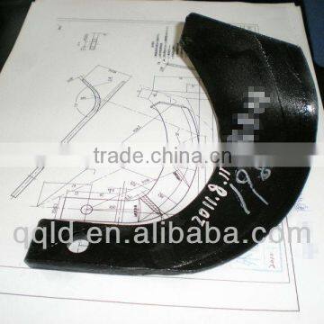 Agriculture machine tiller tool made in sample drawing processing