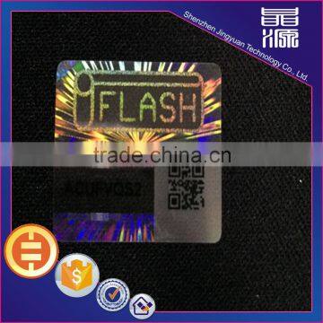 Hot sale transparent hologram security barcode series number printing with QR code