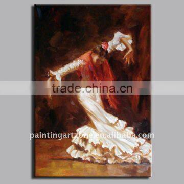 Impressionist flamengo dancer oil painting