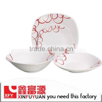 Promotional prices modern design embossed dinnerware set