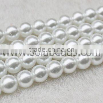 Wholesale 14MM White Color Pearl Round Beads Jewelry Accessories Pattern