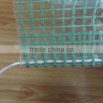 pe laminated clear mesh fabric tarpaulin,constraction protective tarpaulin