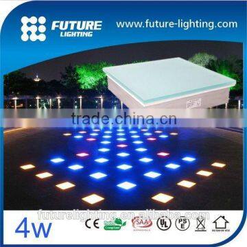Shenzhen factory 200*200 RGB full color IP67 led paver light led brick light