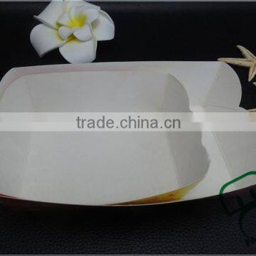 Boat Tray disposable custom printed paper food tray