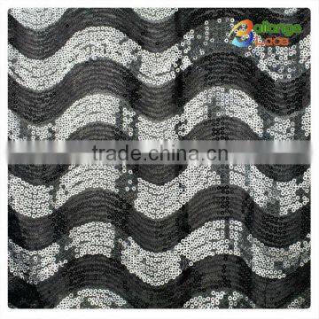 2016 high quality Wholesale streak sequin fabric embroidery design