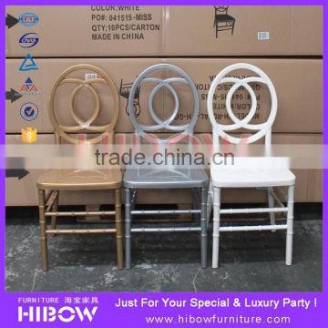 Plastic Wedding Banquet Chairs for bride and Groom