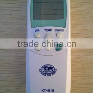 KT-518 UNIVERSAL REMOTE for SHANXING SHENGFENG,SHUANGLU SONGGE SOVA SUMMER SUNDURG TADIRAN TATUNG TCL TECO TIANDI MICOM TRANE