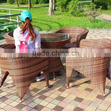 New Promotional Model Patio PE Rattan Wicker Dining Set photo-5
