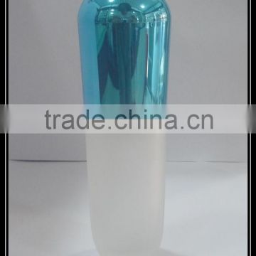 essence glass frosted empty bottle with spray and bule cap 50ml