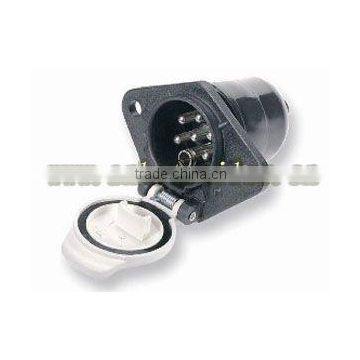 7 pin trailer plug easy connect,industrial socket with euro plug,seven pin trailer socket plug