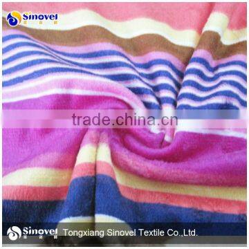 High Quality Polyester print velboa/fabric floral print