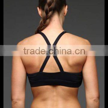 Kiteng Comfortable Yoga Sports Bra With Crisscross Stapes on the Back Wicking Fabric and Padding Office In United States photo-4