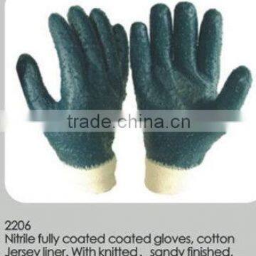 nitrile coated Heavy duty working industry gloves